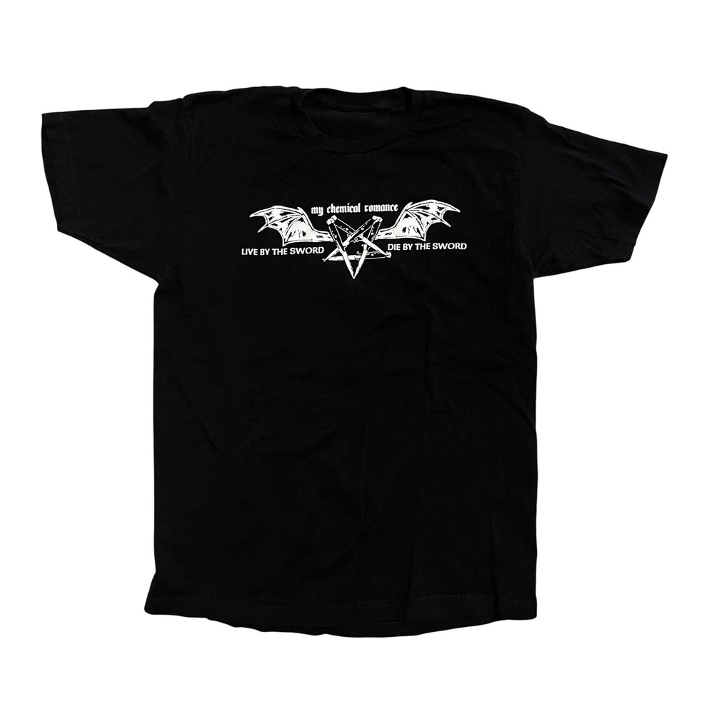 My Chemical Romance Live by the Sword Die by the Sword Black Band T-Shirt Mens M